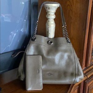 COACH SET OF PURSE AND WALLET